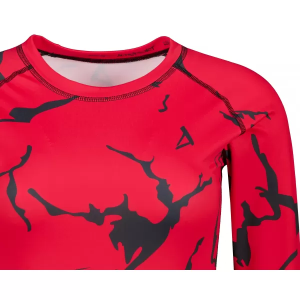  Ženska vrhunska funkcionalna termo majica z dolgimi rokavi ALTISPORT VOJ/ALW052TER01 RDEČA 