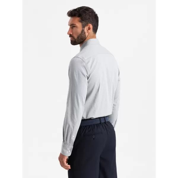  Srajca OMBRE OM-SHCS-0174 SIVA 