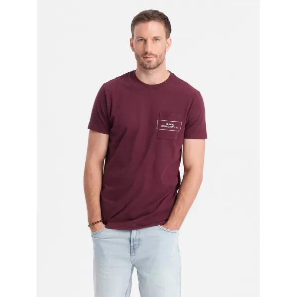  Srajca OMBRE OM-TSCT-0108 MAROON 