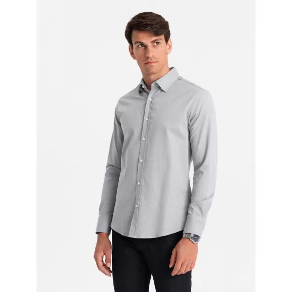  Srajca OMBRE OM-SHCS-0175 SIVA 