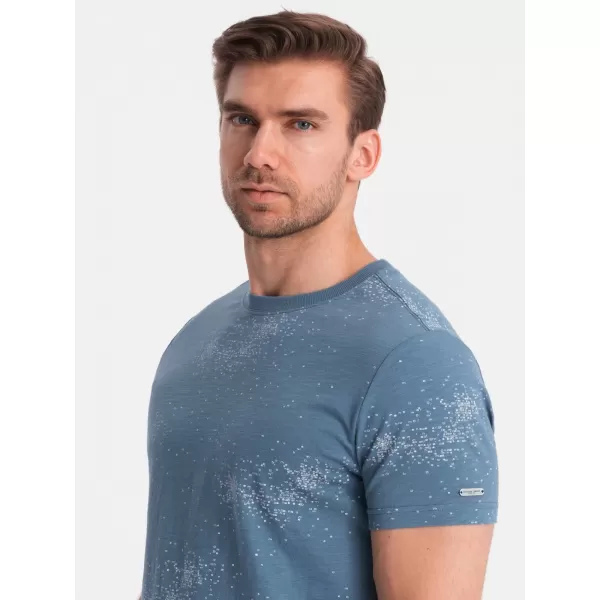  Srajca OMBRE OM-TSFP-0179 MODRI ​​DENIM 