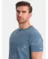 Srajca OMBRE OM-TSFP-0179 MODRI ​​DENIM