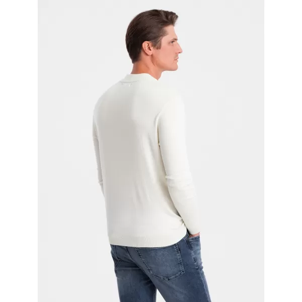  Moški pulover OMBRE OM-SWTN-0100 SMETANA 
