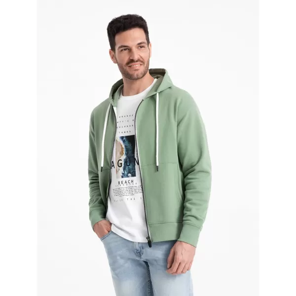  Moška jopica OMBRE OM-SSBZ-0178 ZELENO 