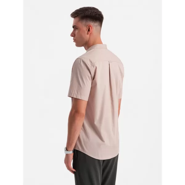  Srajca OMBRE OM-SHSS-0168 SVETLO RJAVA 