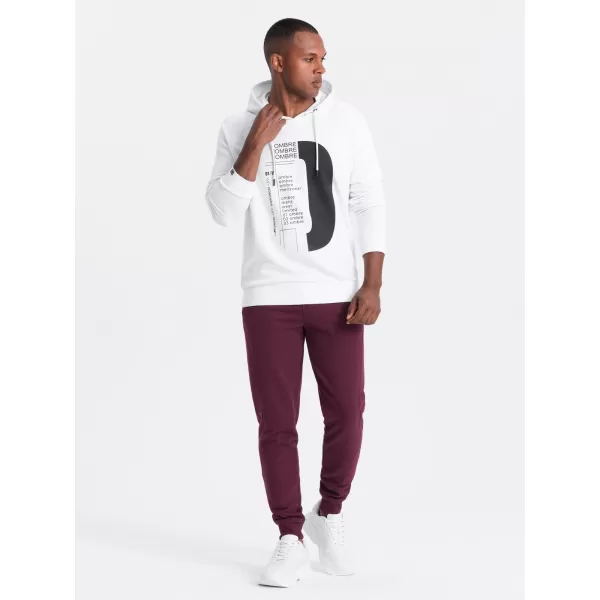  Moške sledilne obleke OMBRE OM-PABS-0174 MAROON 