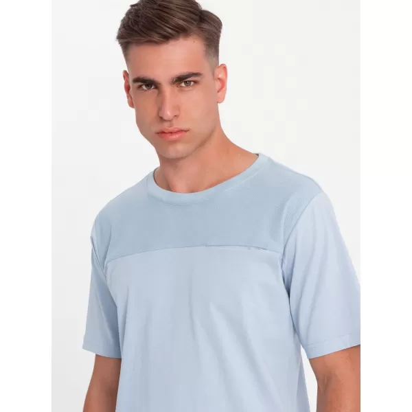  Srajca OMBRE OM-TSCT-0171 SVETLO MODRA 