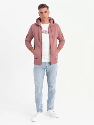 Moška jopica OMBRE OM-SSBZ-0160 TEMNO ROZA