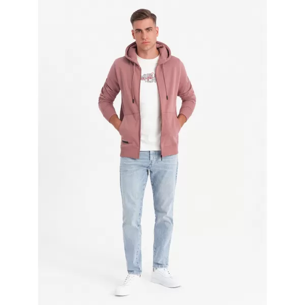  Moška jopica OMBRE OM-SSBZ-0160 TEMNO ROZA 