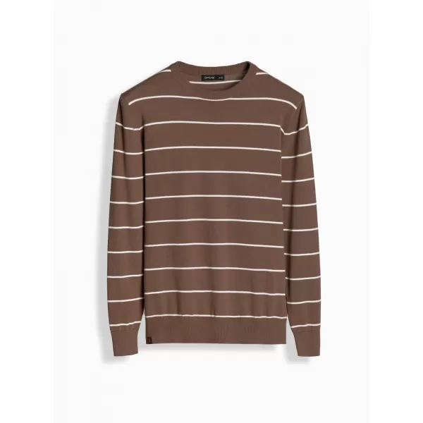  Moški pulover OMBRE OM-SWSW-0143 RJAVA 