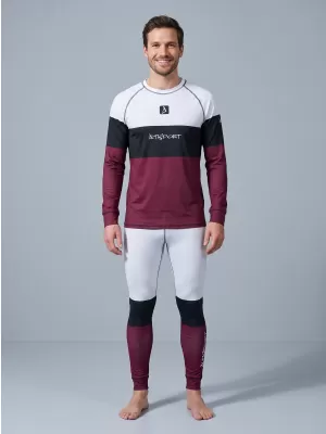 Moške premium funkcionalne termo hlače ALTISPORT VOJ/ALM051TER02 BORDO