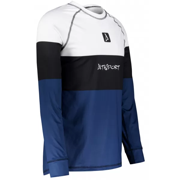  Moška premium termo majica z dolgimi rokavi ALTISPORT VOJ/ALM051TER01 BELO MODRA 