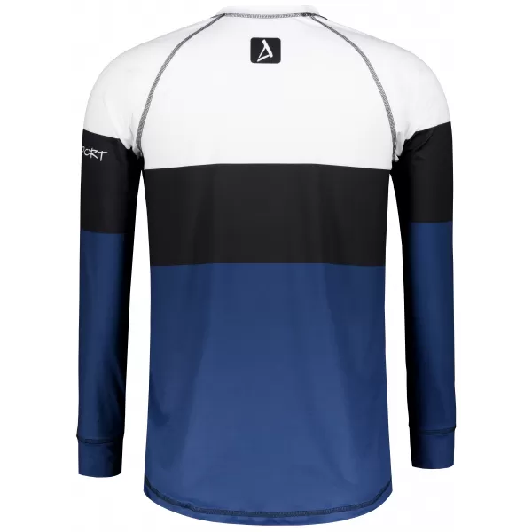  Moška premium termo majica z dolgimi rokavi ALTISPORT VOJ/ALM051TER01 BELO MODRA 