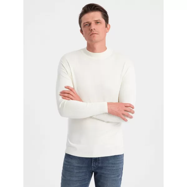  Moški pulover OMBRE OM-SWTN-0100 SMETANA 