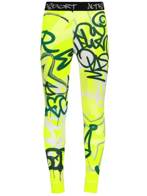 Moške premium funkcionalne termo hlače ALTISPORT VOJ/ALM054TER02 FLUORESCENTNO ZELENA