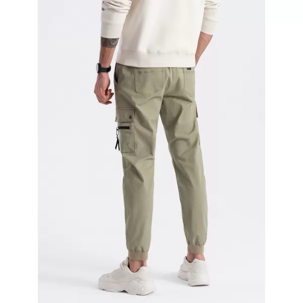  Hlače OMBRE OM-PAJO-0125 KHAKI 