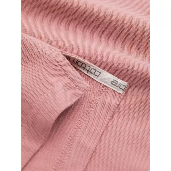 Moška T -majica z ovratnikom OMBRE OM-POBS-0100 TEMNO ROZA 