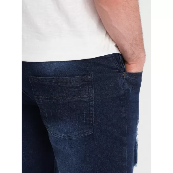  Kratke hlače OMBRE OM-SRDS-0146 TEMNO MODRA 