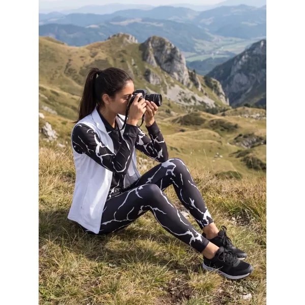  Ženska vrhunska funkcionalna termo majica z dolgimi rokavi ALTISPORT VOJ/ALW052TER01 ČRNA 