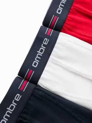 Kratke hlače OMBRE OM-UNBO-0109 3 PACK MIX BELA