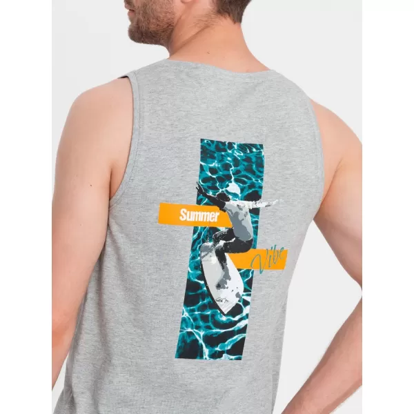  Tank Top OMBRE OM-TSTT-0191 SIVA MELANGE 