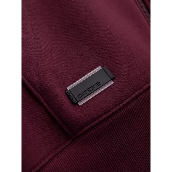  Moška jopica OMBRE OM-SSBZ-0160 MAROON 