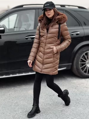Plašč DSTREET CRYSTAL TY4774 KARAMELA