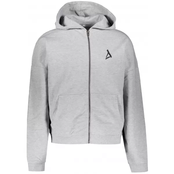  Moški pulover z zadrgo iz 90-ih ALTISPORT BYB/ALM002BY254 TEMNO SIVI POUDARKI 