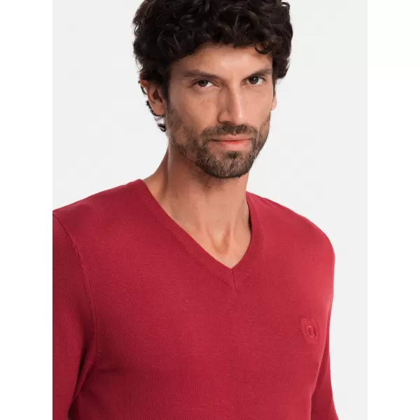  Moški pulover OMBRE OM-SWBS-0107 RDEČA 