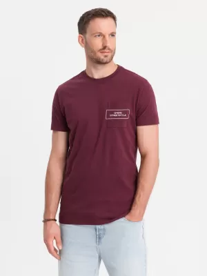 Srajca OMBRE OM-TSCT-0108 MAROON