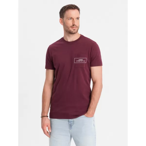  Srajca OMBRE OM-TSCT-0108 MAROON 
