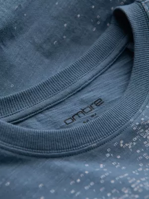 Srajca OMBRE OM-TSFP-0179 MODRI ​​DENIM
