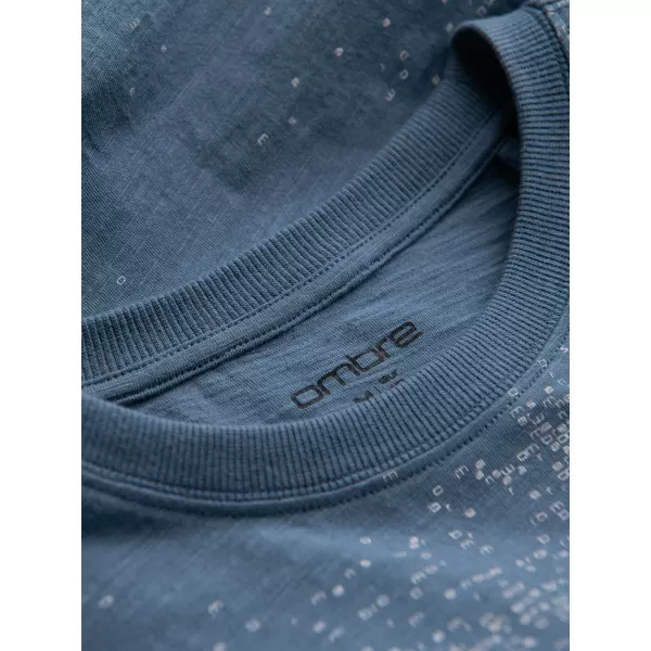 Srajca OMBRE OM-TSFP-0179 MODRI ​​DENIM 