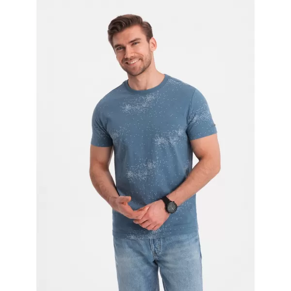  Srajca OMBRE OM-TSFP-0179 MODRI ​​DENIM 
