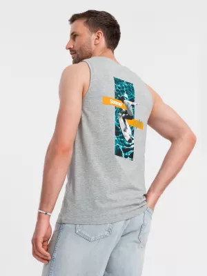 Tank Top OMBRE OM-TSTT-0191 SIVA MELANGE