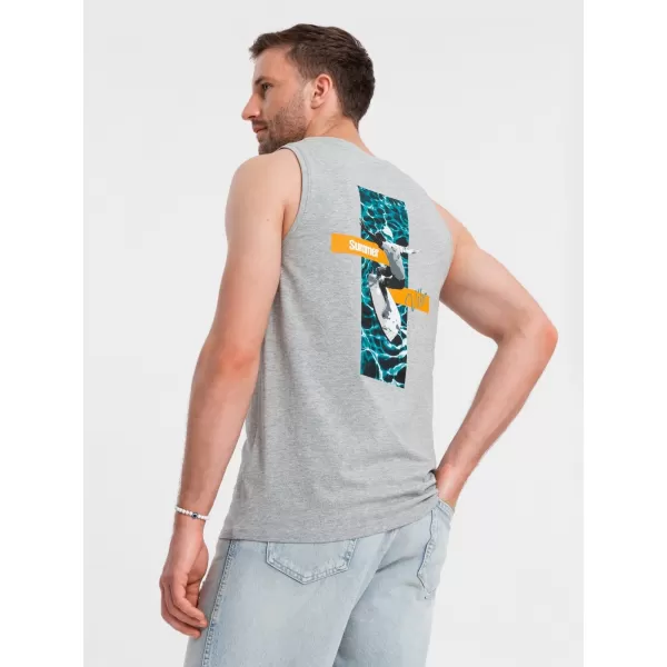  Tank Top OMBRE OM-TSTT-0191 SIVA MELANGE 