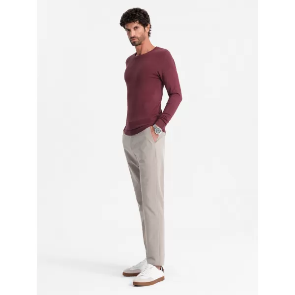  Moški pulover OMBRE OM-SWBS-0106 BURGUND 