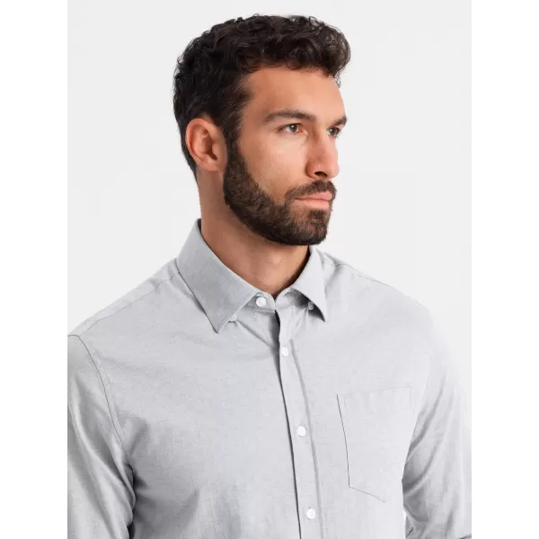  Srajca OMBRE OM-SHCS-0174 SIVA 