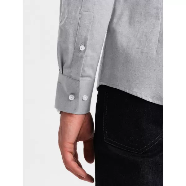 Srajca OMBRE OM-SHCS-0175 SIVA 