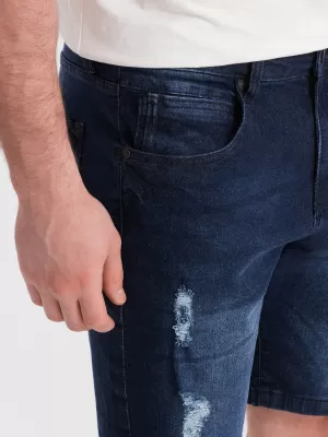 Kratke hlače OMBRE OM-SRDS-0146 TEMNO MODRA