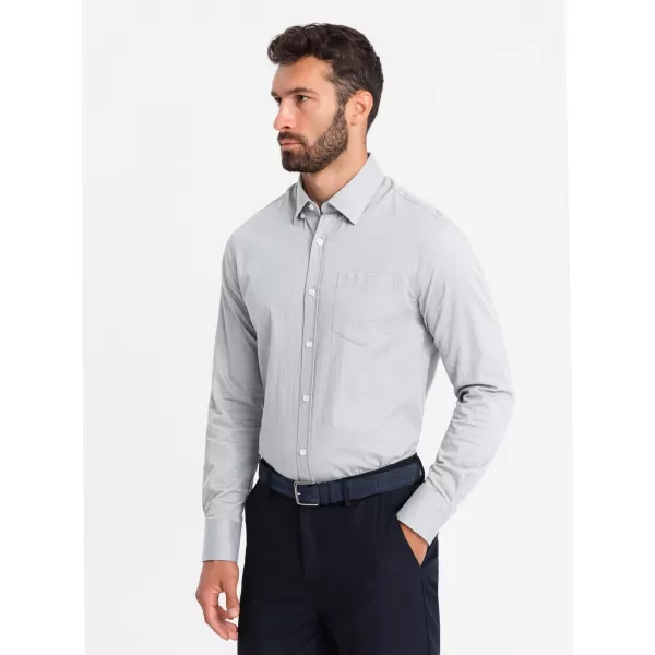  Srajca OMBRE OM-SHCS-0174 SIVA 