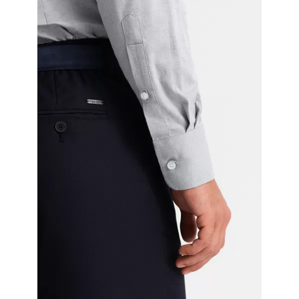  Srajca OMBRE OM-SHCS-0174 SIVA 