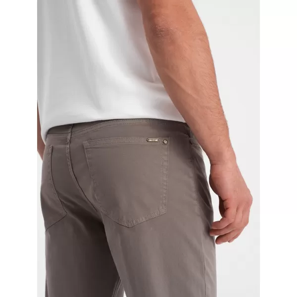  Hlače OMBRE OM-PACP-0151 TEMNO BEŽ 