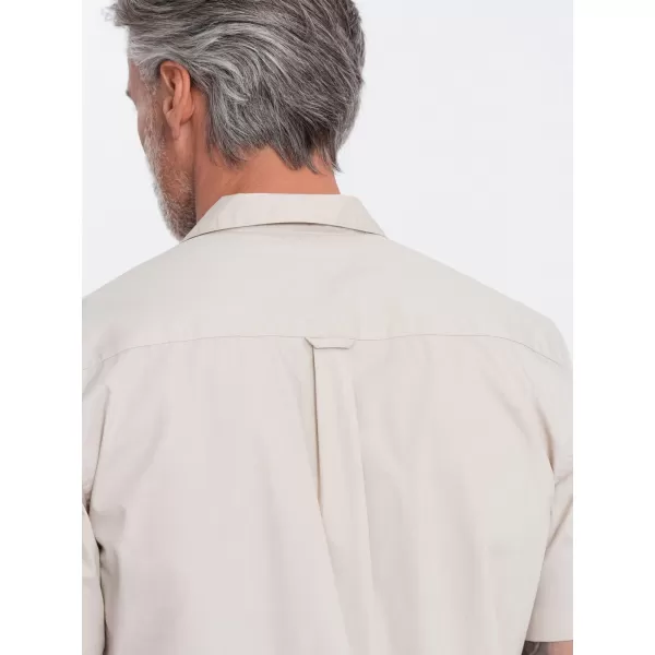  Srajca OMBRE OM-SHSS-0168 SMETANA 