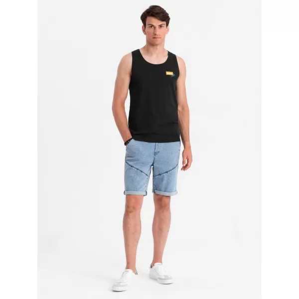  Tank Top OMBRE OM-TSTT-0191 ČRN 