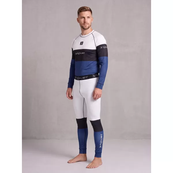  Moške premium funkcionalne termo hlače ALTISPORT VOJ/ALM051TER02 BELO MODRA 
