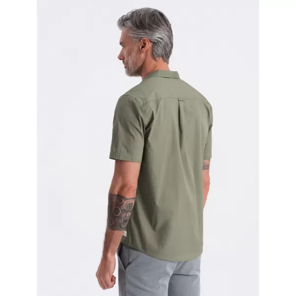  Srajca OMBRE OM-SHSS-0168 KHAKI 