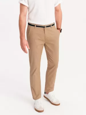 Hlače OMBRE OM-PACP-0118 PESEK