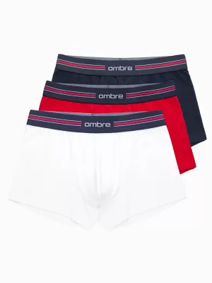 Kratke hlače OMBRE OM-UNBO-0109 3 PACK MIX BELA