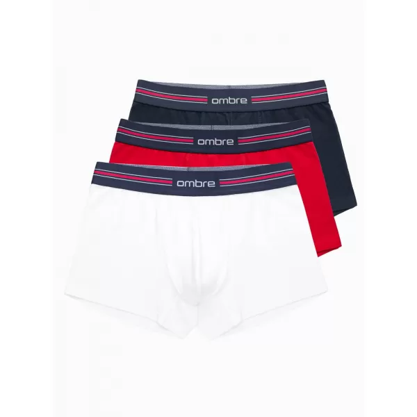  Kratke hlače OMBRE OM-UNBO-0109 3 PACK MIX BELA 
